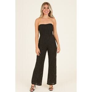 Altar'd State Black Lace Jumpsuit